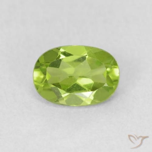 0.96ct Natürlicher Lebendiges grün Peridot, Oval, VS