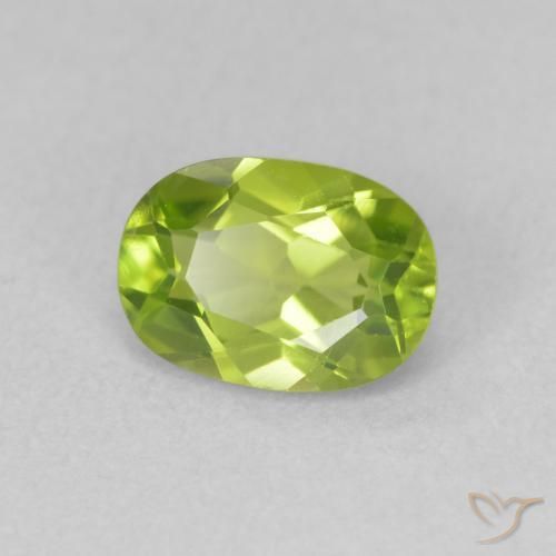 9,17 ctw natürlicher gelblich-grün Peridot, Oval, VS
