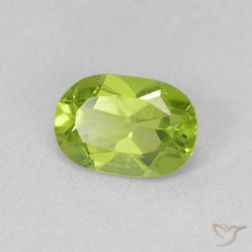 9,17 ctw natürlicher Lebendiges Gelbgrün Peridot, Oval, VS