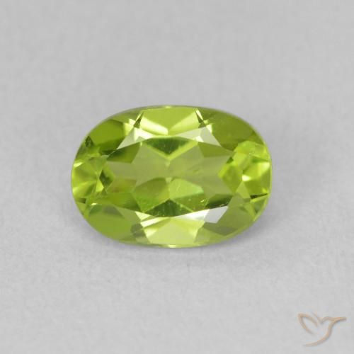 0.95ct Natürlicher Mittelgrün Peridot, Oval, VS