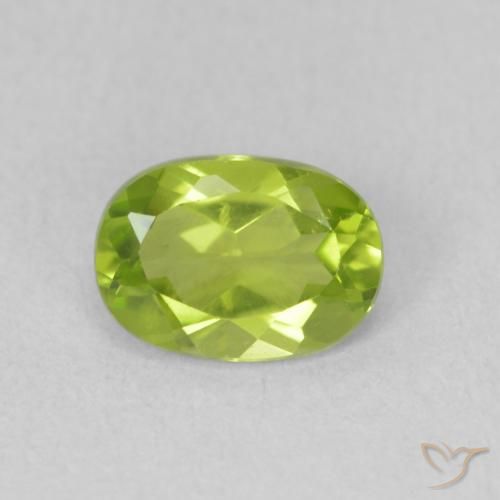 0.92ct Natürlicher Mittelgrün Peridot, Oval, VS
