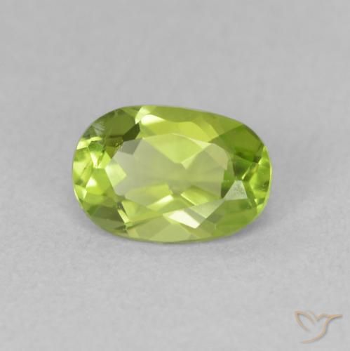 9,17 ctw natürlicher Lebendiges Gelbgrün Peridot, Oval, VS