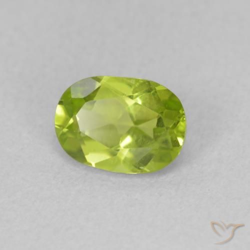 9,17 ctw natürlicher Lebendiges Gelbgrün Peridot, Oval, VVS-VS