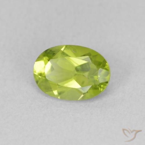 9,17 ctw natürlicher gelblich-grün Peridot, Oval, VVS-VS