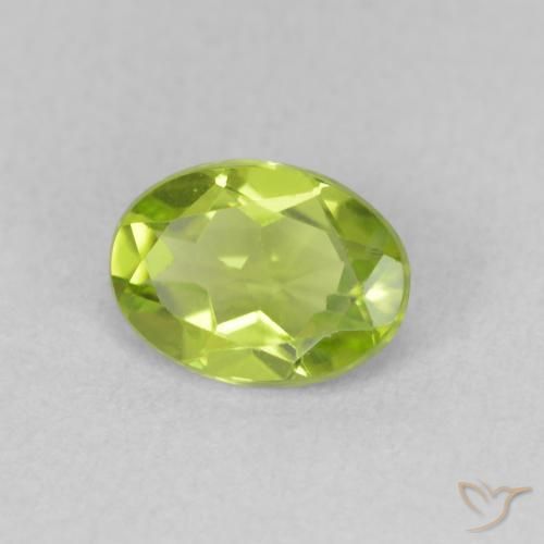 9,17 ctw natürlicher Mittelgrün Peridot, Oval, VVS-VS