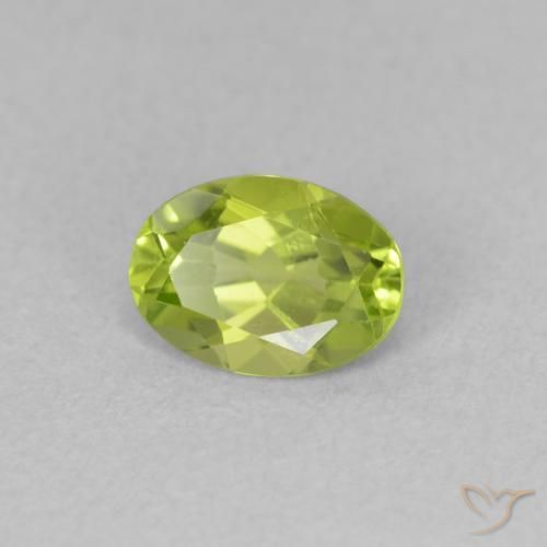 9,17 ctw natürlicher gelblich-grün Peridot, Oval, VVS-VS
