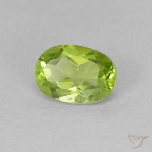 9,17 ctw natürlicher hellgrün Peridot, Oval, VVS-VS