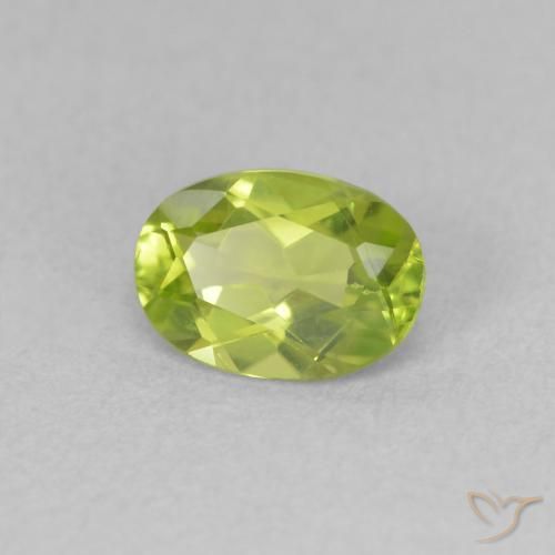 9,17 ctw natürlicher hellgrün Peridot, Oval, VVS-VS