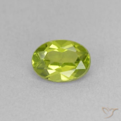 0.87ct Natürlicher Olivgrün Peridot, Oval, VVS-VS, Photo A