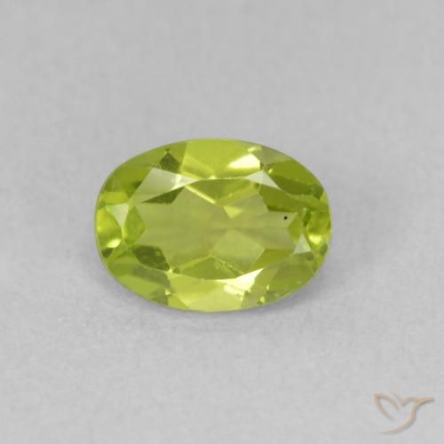 0.94ct Natürlicher Lebendiges grün Peridot, Oval, VVS-VS