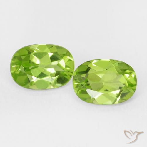 1.91ctw Natürlicher Mittelgrün Peridot, Oval, VS