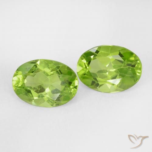 1.62 ct natürliche Mittelgrün Peridot-Edelsteine, Oval, VS