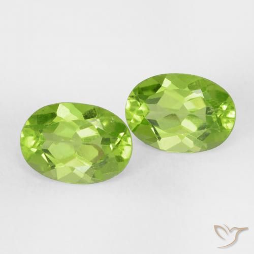 1.85 ct natürliche Lebendiges grün Peridot-Edelsteine, Oval, VVS-VS