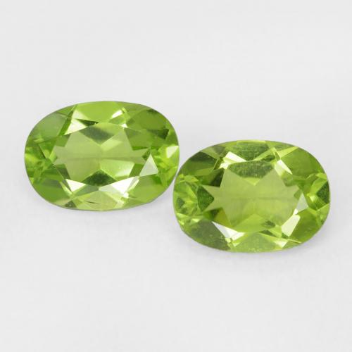 1.88ctw Natürlicher gelblich-grün Peridot, Oval, VVS-VS