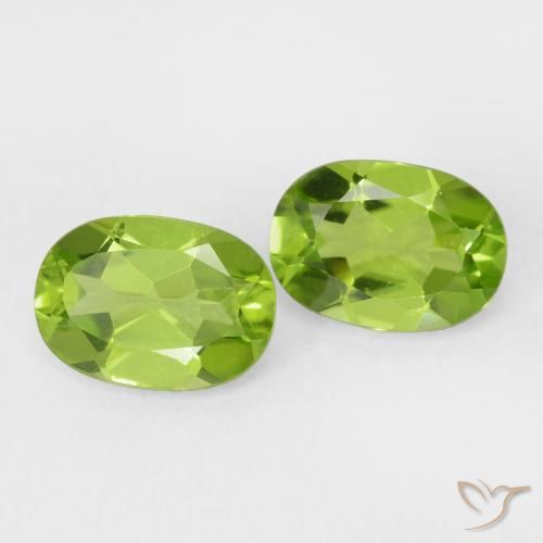 1.89 ct natürliche Lebendiges grün Peridot-Edelsteine, Oval, VVS-VS