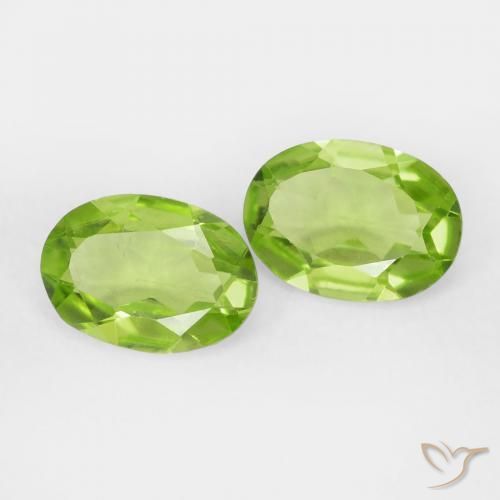 1.56 ct natürliche Lebendiges grün Peridot-Edelsteine, Oval, VVS-VS