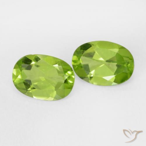 1.75 ct natürliche Lebendiges grün Peridot-Edelsteine, Oval Schliff, VS