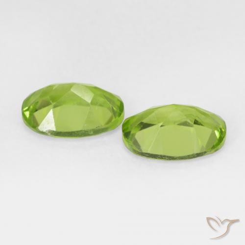 1.75 ct natürliche Lebendiges grün Peridot-Edelsteine, Oval Schliff, VS