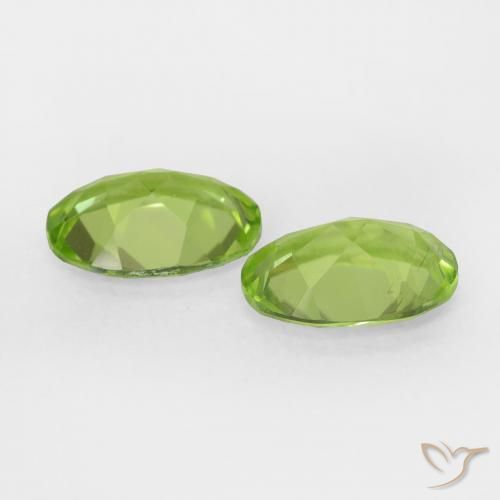 1.64 ct natürliche Lebendiges grün Peridot-Edelsteine, Oval, VS