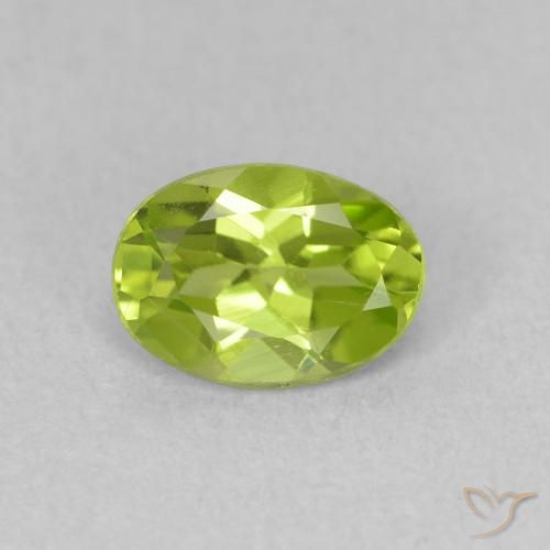 0.87ct Natürlicher Lebendiges grün Peridot, Oval, VVS-VS