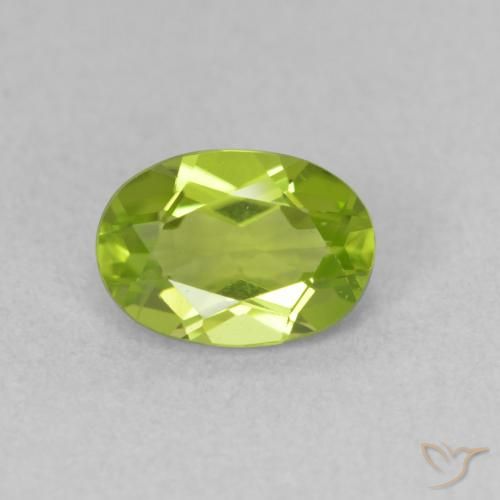 0.92ct Natürlicher Lebendiges grün Peridot, Oval, VVS-VS