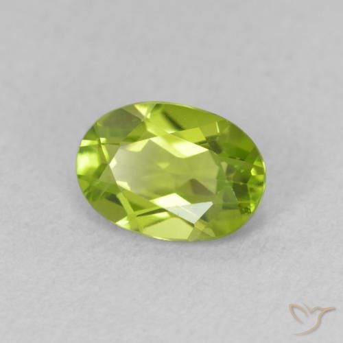 9,17 ctw natürlicher Lebendiges grün Peridot, Oval, VVS-VS