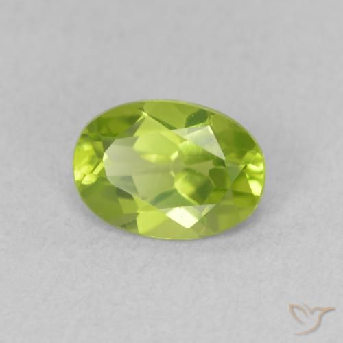 9,17 ctw natürlicher gelblich-grün Peridot, Oval, VVS-VS