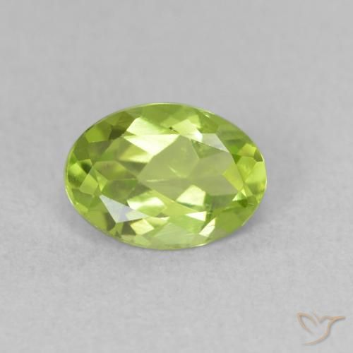 0.94ct Natürlicher Lebendiges grün Peridot, Oval, VVS-VS