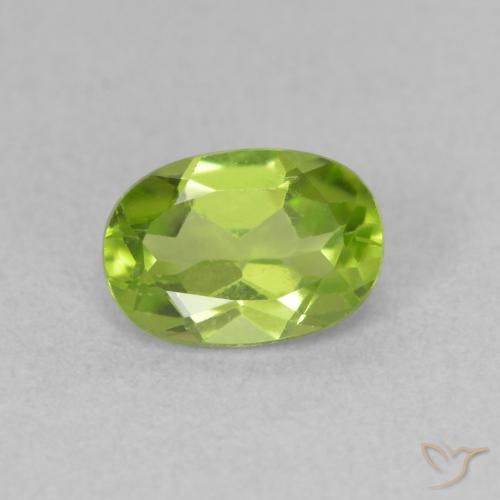 0.92ct Natürlicher Lebendiges grün Peridot, Oval, VVS-VS