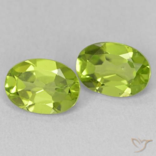 2.01 ct natürliche Lebendiges grün Peridot-Edelsteine, Oval, VS
