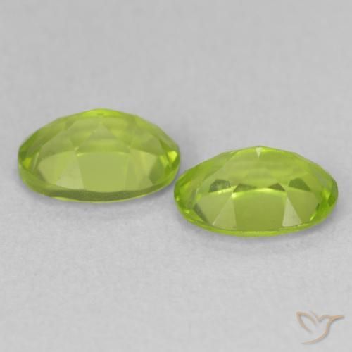 1.73 ct natürliche gelblich-grün Peridot-Edelsteine, Oval, VS