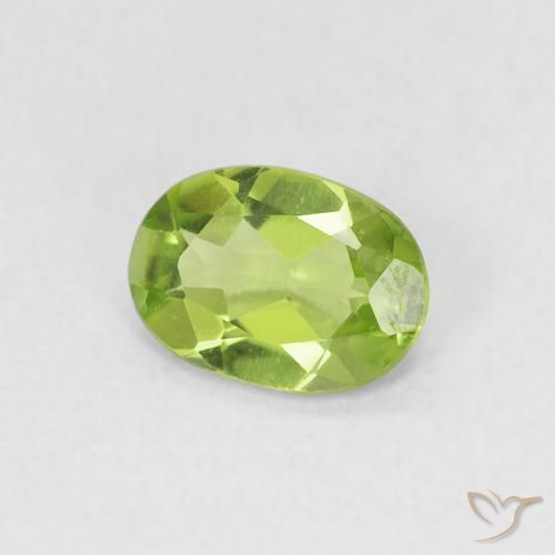 9,17 ctw natürlicher gelblich-grün Peridot, Oval, VVS