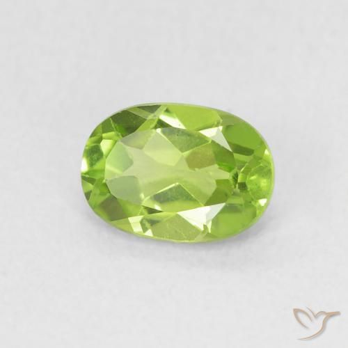 9,17 ctw natürlicher Mittelgrün Peridot, Oval, VVS-VS