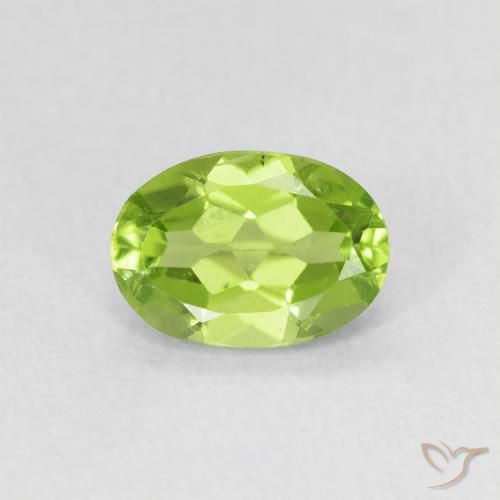 0.94ct Natürlicher gelblich-grün Peridot, Oval, VS