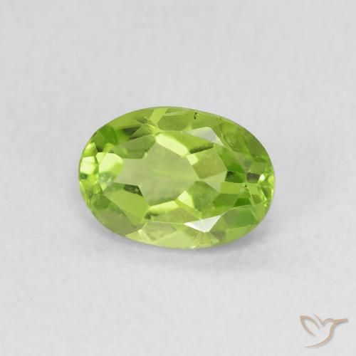 9,17 ctw natürlicher gelblich-grün Peridot, Oval, VS