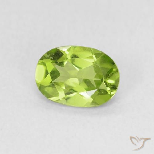 9,17 ctw natürlicher Lebendiges grün Peridot, Oval, VVS-VS