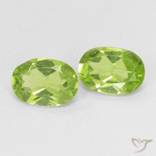 1.62 ct natürliche Leichtes lebendiges Grün Peridot-Edelsteine, Oval, VVS-VS