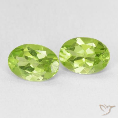 1.56 ct natürliche Leichtes lebendiges Grün Peridot-Edelsteine, Oval, VVS-VS