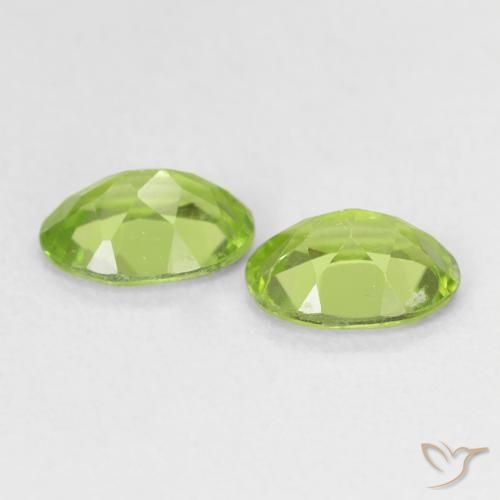 1.56 ct natürliche Leichtes lebendiges Grün Peridot-Edelsteine, Oval, VVS-VS