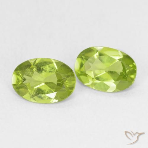 1.49 ct natürliche Leichtes lebendiges Grün Peridot-Edelsteine, Oval, VS