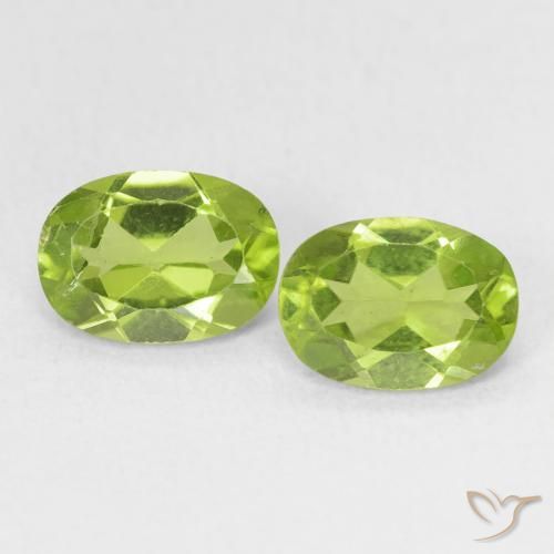 1.73ctw Natürlicher hellgrün Peridot, Oval, VS
