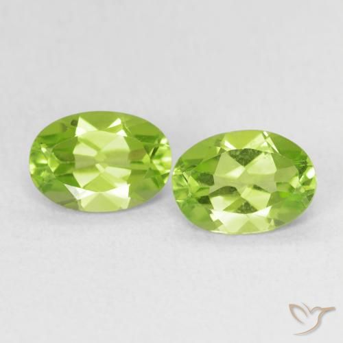 1.60ctw Natürlicher Leichtes lebendiges Grün Peridot, Oval, VS