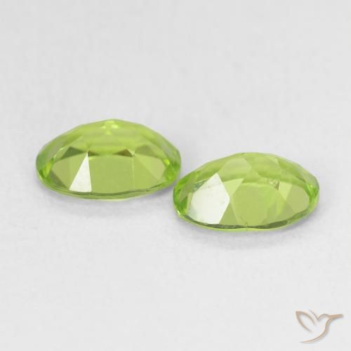 1.60 ct natürliche Leichtes lebendiges Grün Peridot-Edelsteine, Oval, VS