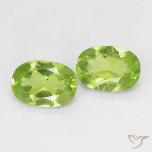 1.72 ct natürliche Leichtes lebendiges Grün Peridot-Edelsteine, Oval, VS