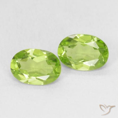 1.62 ct natürliche Leichtes lebendiges Grün Peridot-Edelsteine, Oval, VS