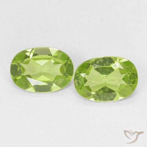1.50ctw Natürlicher Leichtes lebendiges Grün Peridot, Oval, VS