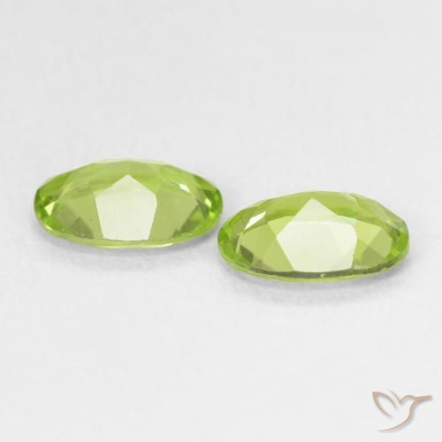 1.50 ct natürliche Leichtes lebendiges Grün Peridot-Edelsteine, Oval, VS