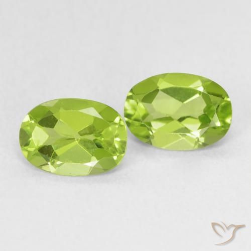 1.60 ct natürliche hellgrün Peridot-Edelsteine, Oval, VS
