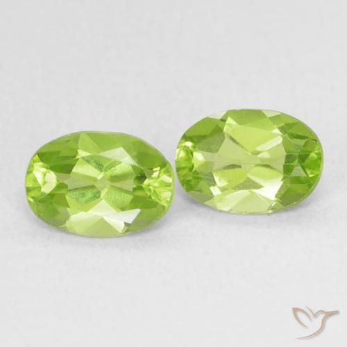 1.64 ct natürliche Leichtes lebendiges Grün Peridot-Edelsteine, Oval, VS