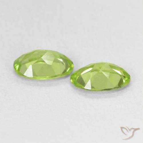 1.39 ct natürliche Leichtes lebendiges Grün Peridot-Edelsteine, Oval, VS